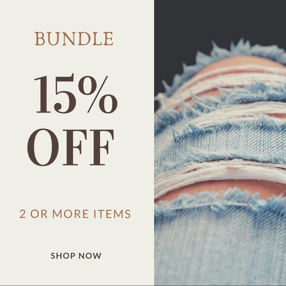 Bundle 15% Off 2 Or More Items! - image 1